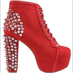 Jeffrey Campbell Spike Brick Red